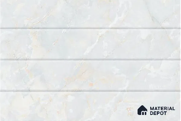TL 01901 A Snowflake Light 18 x 12 inch Glossy Finish Ceramic Wall Tile - 6 mm