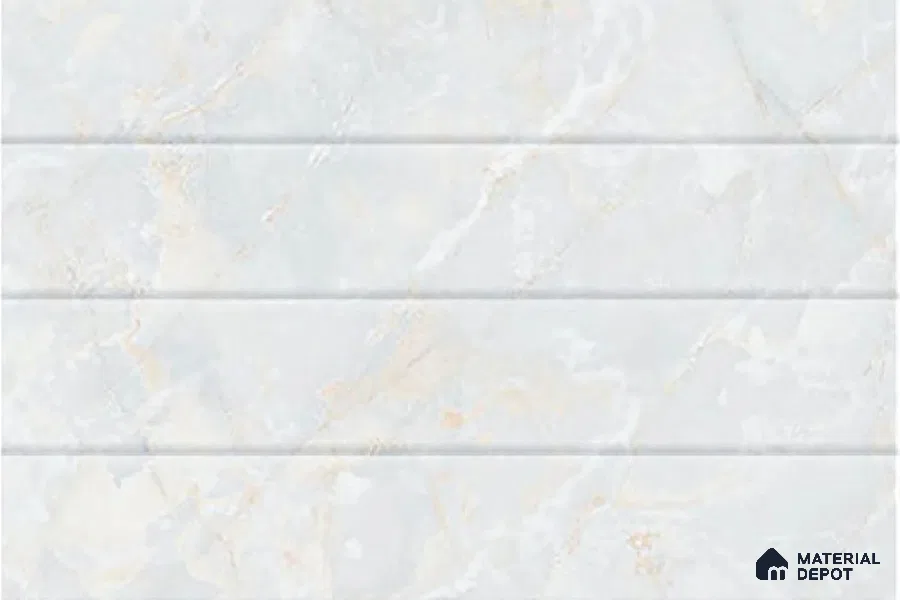 TL 01901 A Snowflake Light 18 x 12 inch Glossy Finish Ceramic Wall Tile - 6 mm