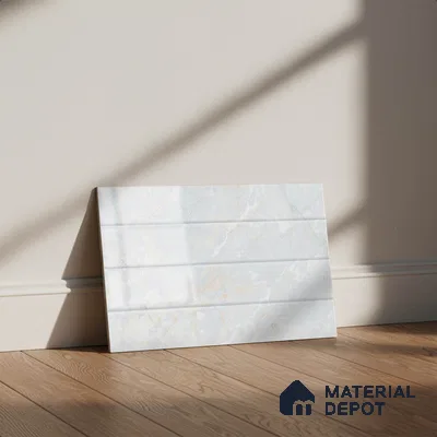 TL 01901 A Snowflake Light 18 x 12 inch Glossy Finish Ceramic Wall Tile - 6 mm