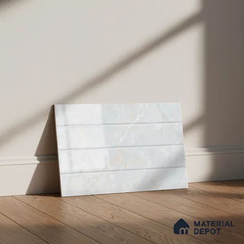 TL 01901 A Snowflake Light 18 x 12 inch Glossy Finish Ceramic Wall Tile - 6 mm