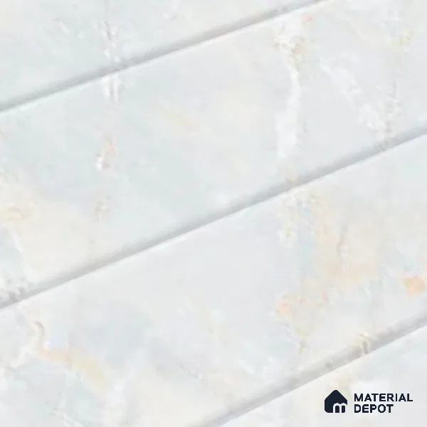 TL 01901 A Snowflake Light 18 x 12 inch Glossy Finish Ceramic Wall Tile - 6 mm