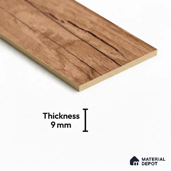 TL 02325 Cocoa Brown 1000 x 200 mm Matte Finish Porcelain Wall & Floor Tile - 9 mm | 2-3 mm Spacer is Mandatory (Sample)