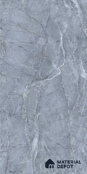 Budget Friendly Marble Floor & Wall Tile Value For Money TL 05590 Blue Sorrento 4 ft x 2 ft - Vitrified Glossy Finish -9 mm | 4 Random Design | Suitable for Living Room, Bedroom & Bathroom