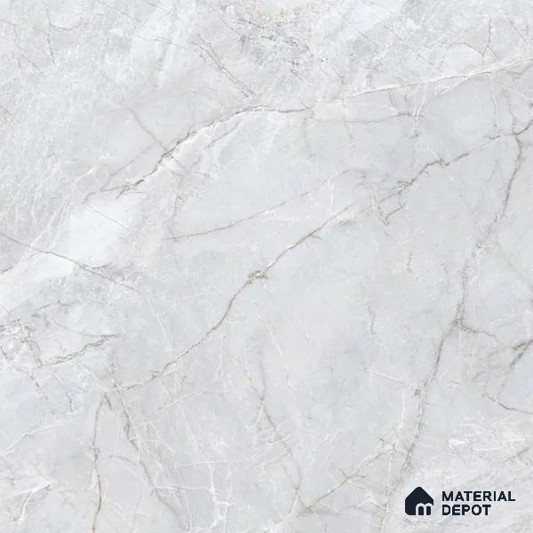 Budget Friendly Marble Floor & Wall Tile Value For Money TL 05591 White Sorrento 4 ft x 2 ft - Vitrified Glossy Finish -9 mm | 4 Random Design | Suitable for Living Room, Bedroom & Bathroom
