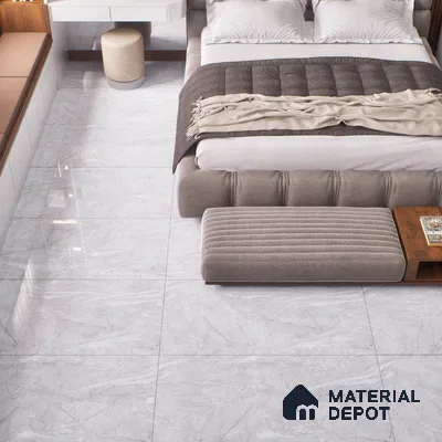 Budget Friendly Marble Floor & Wall Tile Value For Money TL 05591 White Sorrento 4 ft x 2 ft - Vitrified Glossy Finish -9 mm | 4 Random Design | Suitable for Living Room, Bedroom & Bathroom