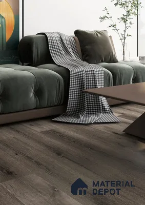 Warm Grey-Brown Matte Finish 4 ft x 7 inch - 5 mm SPC Flooring | SP 00114 | 15-Year Warranty Click-Lock DIY Installation | Suitable For Kitchen, Living Room & Bedroom