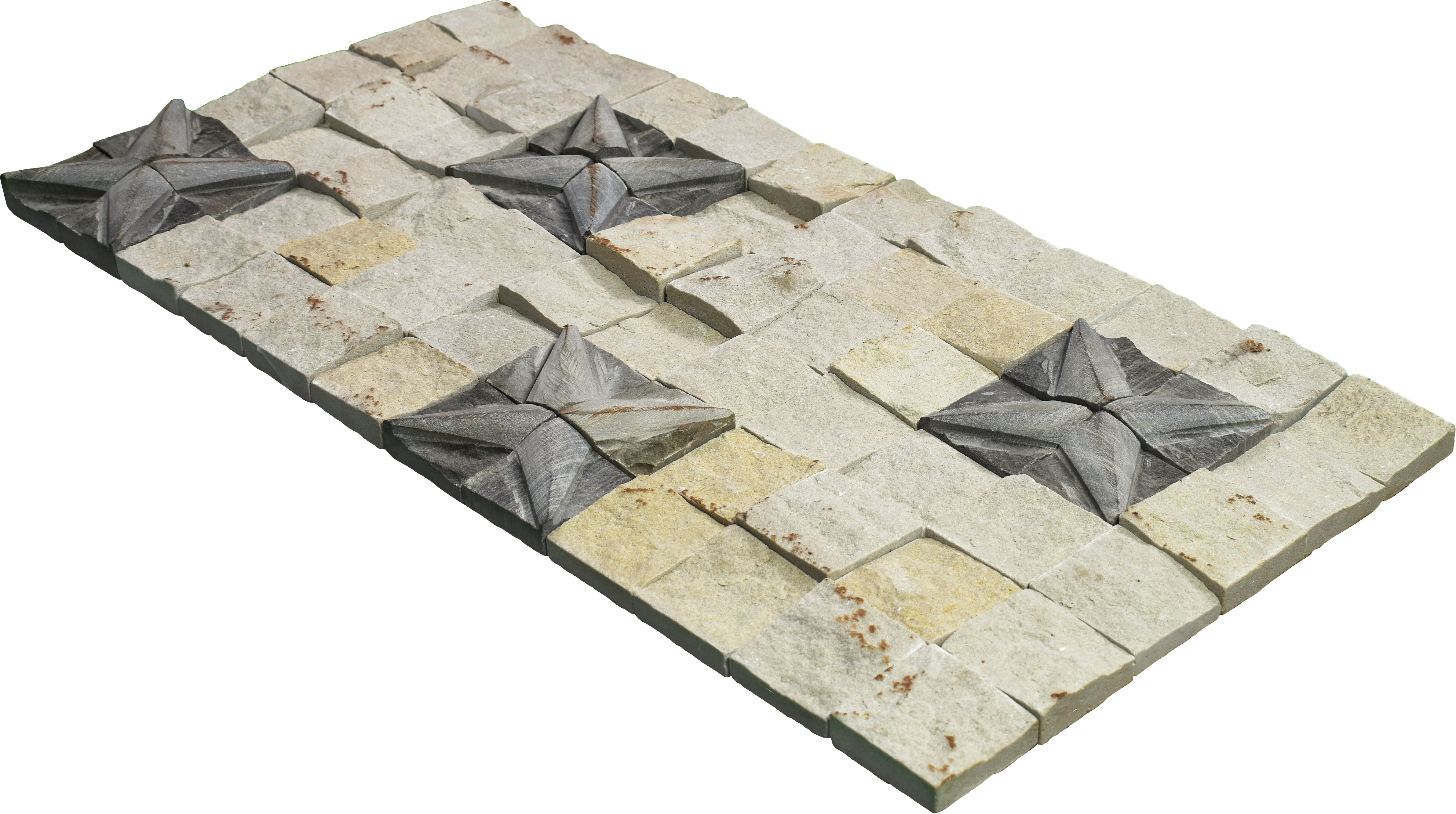 WL 00127 Sparkel Star 300 x 300 mm Natural Stone Wall Cladding |  Stone is a Natural Product, Please Expect Variation in Shades