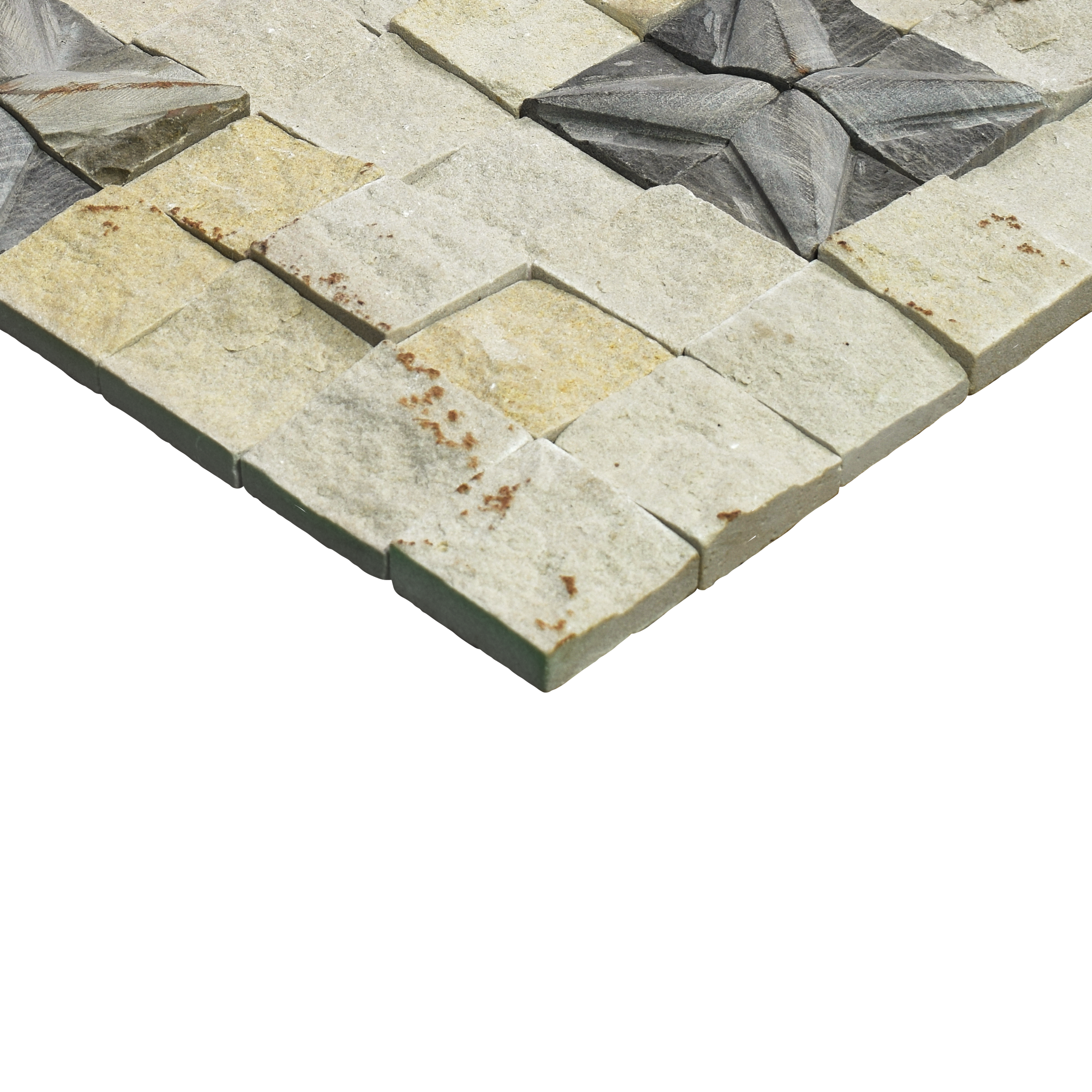 WL 00127 Sparkel Star 300 x 300 mm Natural Stone Wall Cladding |  Stone is a Natural Product, Please Expect Variation in Shades