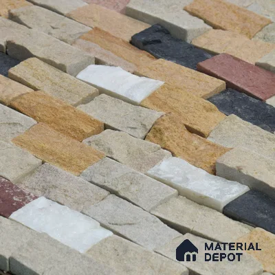 WL 00126 Spectra Gold 300 x 300 mm Natural Stone Wall Cladding |  Stone is a Natural Product, Please Expect Variation in Shades