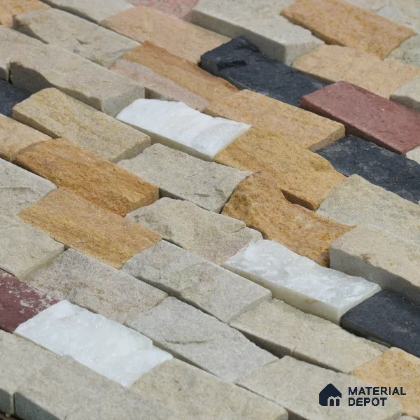 WL 00126 Spectra Gold 300 x 300 mm Natural Stone Wall Cladding |  Stone is a Natural Product, Please Expect Variation in Shades