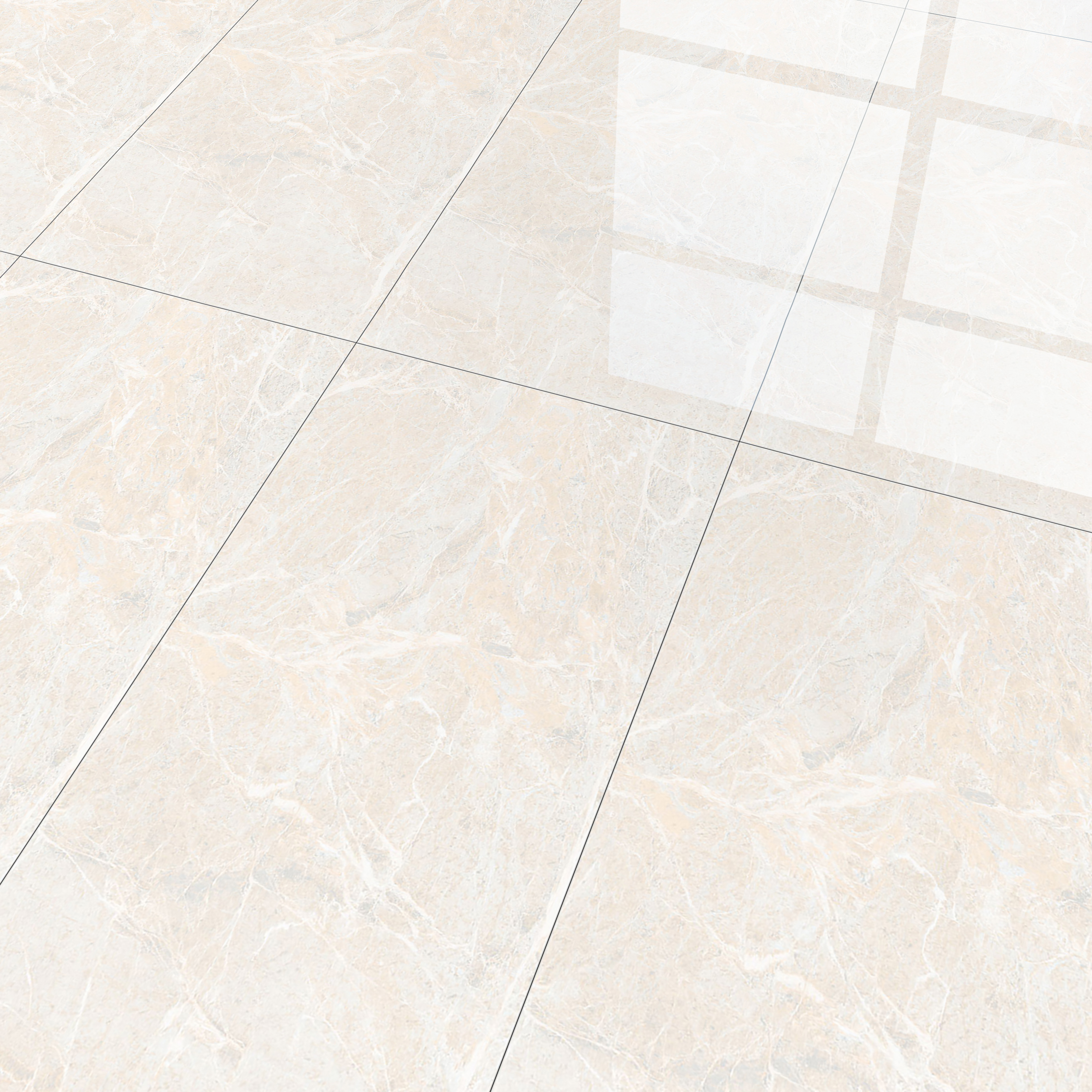 TL 01015 Spider Beige 1200x600 mm Glossy Finish Vitrified Wall & Floor Tile - 9 mm (Sample)