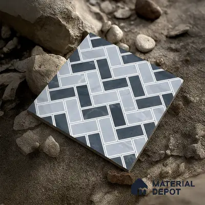 Budget Friendly Stacked Stone Look Value for Money Parking Prismor Floor Tile 16 x 16 inch | TL 06251 | Vitrified Matte Finish Tile - 12 mm | Suitable For Parking, Outdoor, Balcony & Terrace | Pattern Alignment May Vary | 2-3 mm Spacer is Mandatory