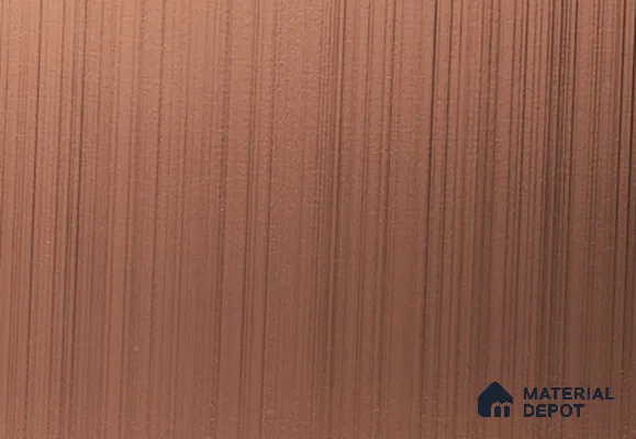 Stainless Steel L Profile Rose Gold Hairline Matte Finish Edgeline PM 00282 R | 10 ft (3 mtr) x 25 mm x 0.6 mm | Suitable for Corner Applications | Adhesive Type Installation | Suitable for Floor & Walls