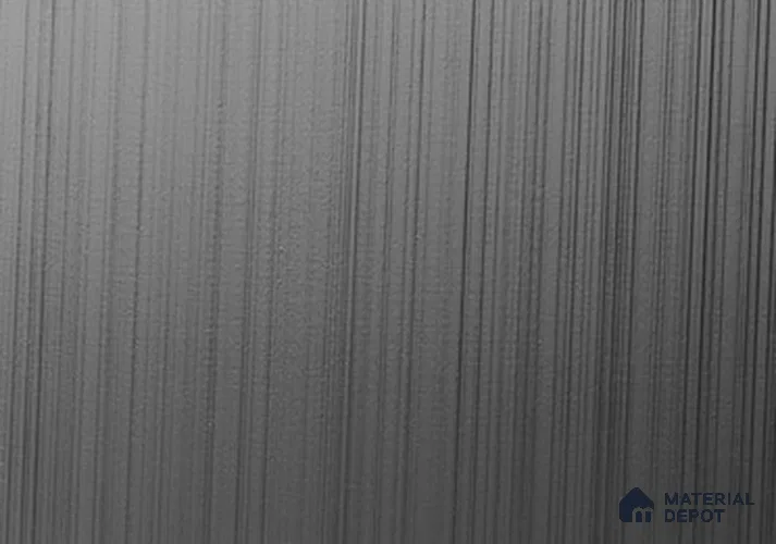 Stainless Steel T Profile Silver Hairline Matte Finish Edgeline PM 00293 AN | 10 ft (3 mtr) x 8 mm x 0.6 mm | Adhesive Type Installation | Suitable for Floor & Walls