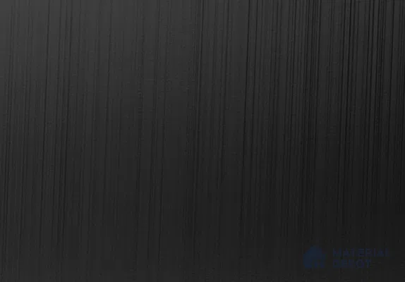 Stainless Steel U Profile Black Hairline Matte Finish Edgeline PM 00294 C | 10 ft (3 mtr) x 12 mm x 0.6 mm | Adhesive Type Installation | Suitable for Floor & Walls