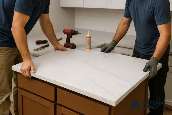 Standard Quartz Countertop Installation (Full Slab)