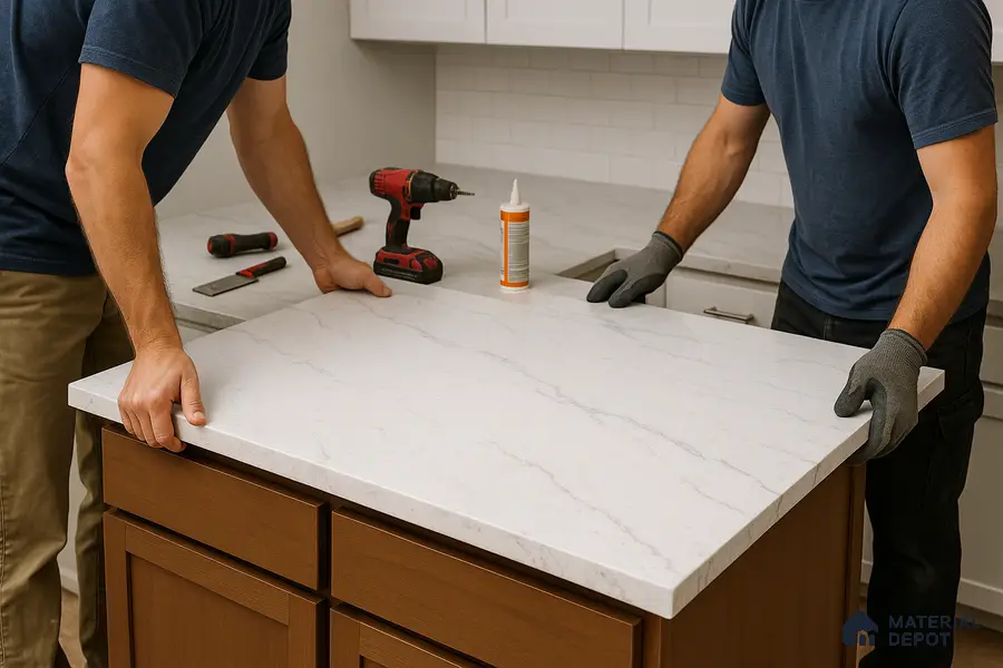 Standard Quartz Countertop Installation (Full Slab)