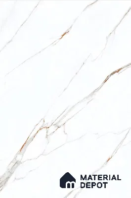 Marble Floor & Wall Tile TL 04408 C Statuario Berlin 6 ft x 4 ft Glossy Finish Vitrified Tile - 9 mm | Suitable For Living Room, Bedroom & Dining Area