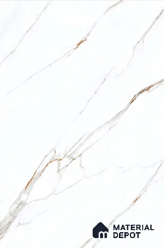 Marble Floor & Wall Tile TL 04408 C Statuario Berlin 6 ft x 4 ft Glossy Finish Vitrified Tile - 9 mm | Suitable For Living Room, Bedroom & Dining Area