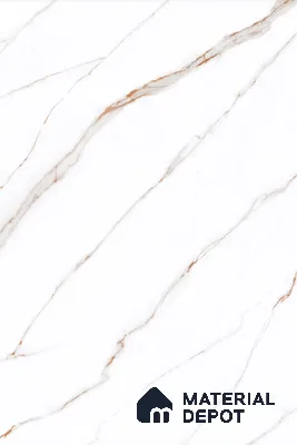 Large Format Marble Floor Tile TL 04408 Statuario Berlin Glossy Finish Vitrified Colorbody Tile - 15 mm | Suitable for Living Room, Bedroom, Office | Adhesive and Spacers Must be Used During Installation