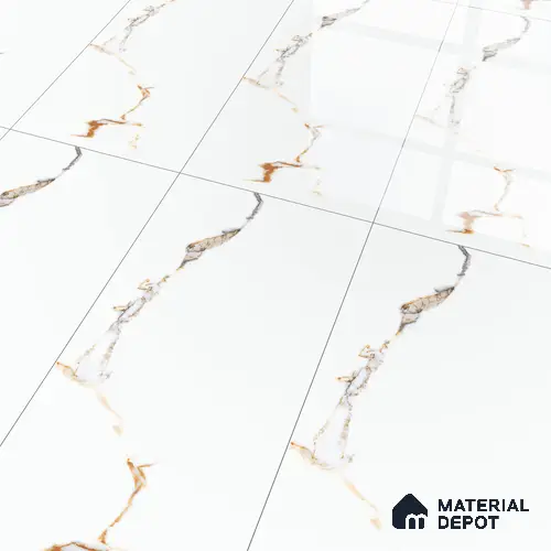 TL 00963 Statuario Gold 1200x600 mm Glossy Finish Vitrified Wall & Floor Tile - 9 mm
