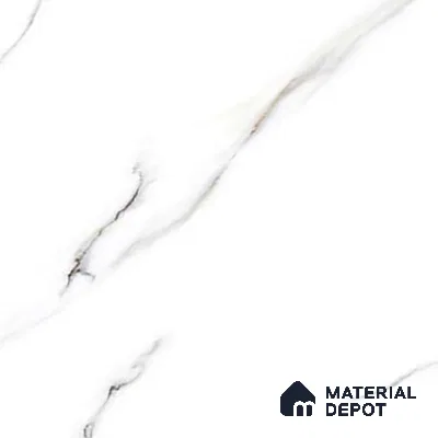 Marble Floor & Wall Tile TL 02218 Statuario White 4 ft x 2 ft Glossy Finish Vitrified Tile - 9 mm (Random 3)