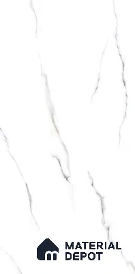 Marble Floor & Wall Tile TL 02218 Statuario White 4 ft x 2 ft Glossy Finish Vitrified Tile - 9 mm (Random 3)