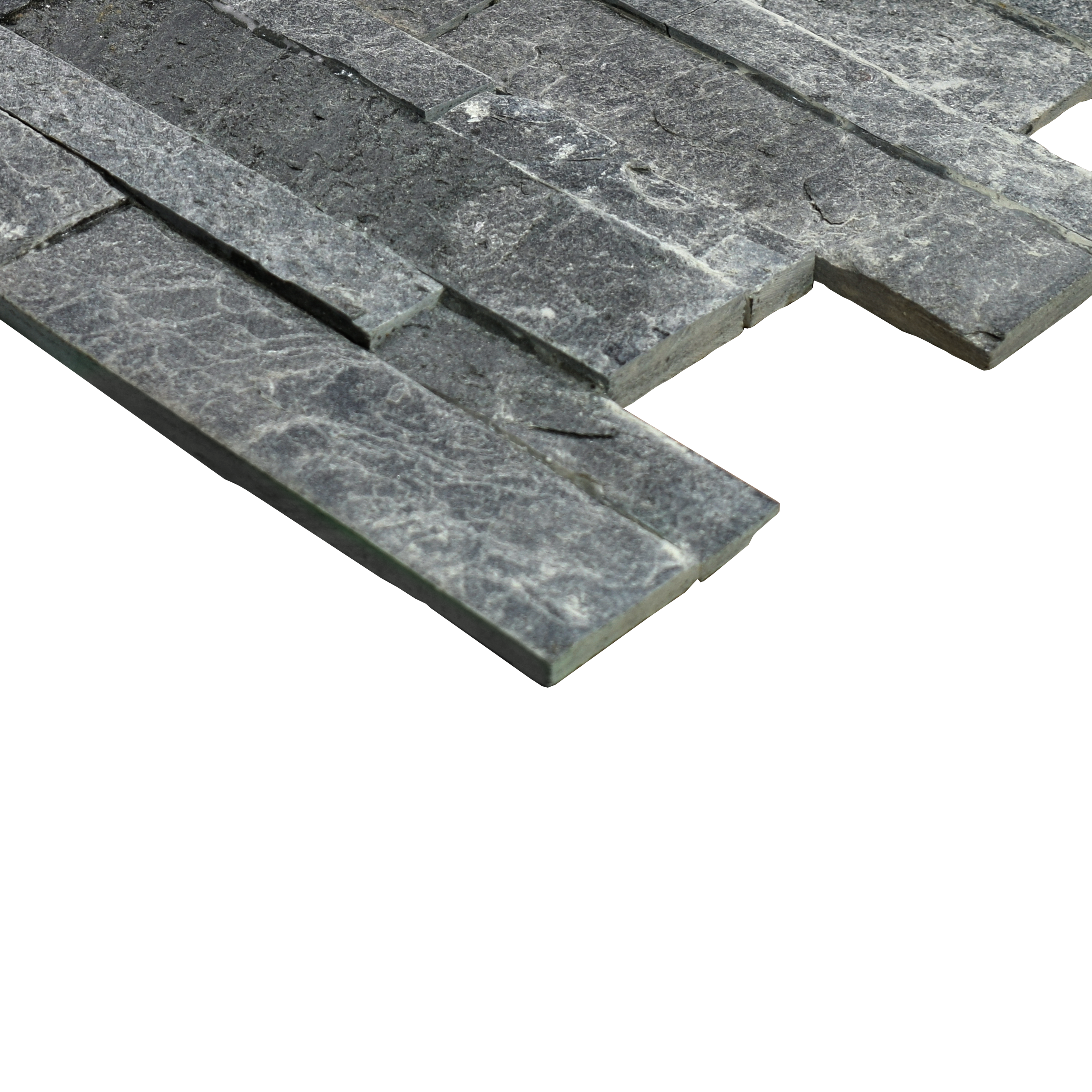 WL 00129 Steel Grey 600 x 150 mm Natural Stone Wall Cladding |  Stone is a Natural Product, Please Expect Variation in Shades