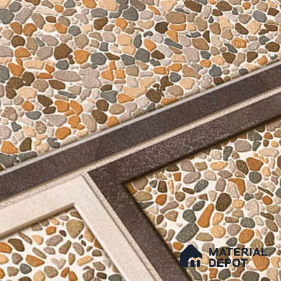 TL 05782 Stone Brown 450x300 mm Glossy Finish Ceramic Wall Tile - 7 mm