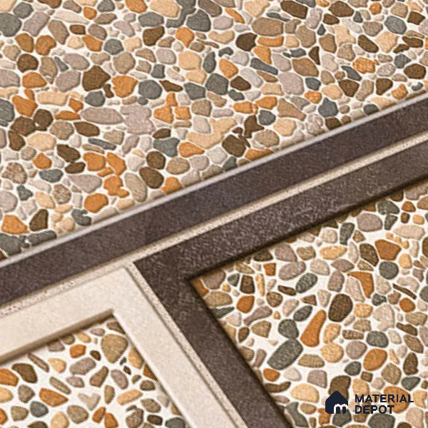 TL 05782 Stone Brown 450x300 mm Glossy Finish Ceramic Wall Tile - 7 mm