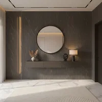 Stone Charcoal Fluted Panels