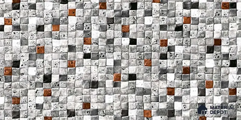 TL 07585 Stone Dote Matte Finish 600 x 300 mm Elevation Wall Cladding Tile - 11 mm