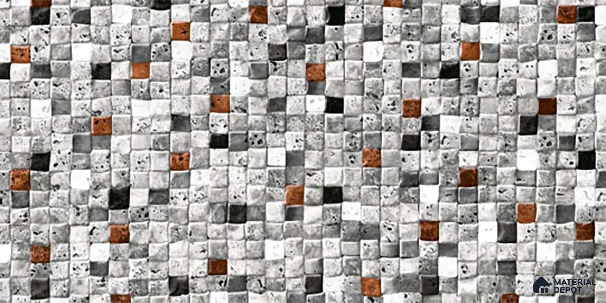 TL 07585 Stone Dote Matte Finish 600 x 300 mm Elevation Wall Cladding Tile - 11 mm