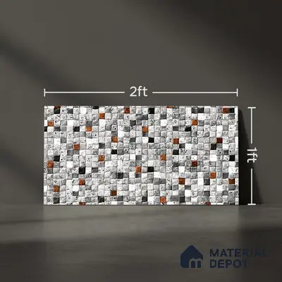 TL 07585 Stone Dote Matte Finish 600 x 300 mm Elevation Wall Cladding Tile - 11 mm