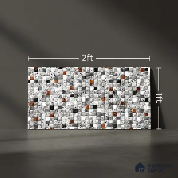 TL 07585 Stone Dote Matte Finish 600 x 300 mm Elevation Wall Cladding Tile - 11 mm