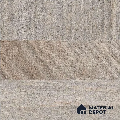 Stone Floor Tile TL 05358 Strada Bevie Buff 2 ft x 2 ft Vitrified Punch Matte Finish - 12 mm | Suitable for Parking, Balcony, Courtyard, Patio, Terrace (Sample)