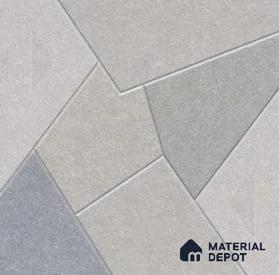 Stone Floor Tile TL 05359 Strada Bionite Grigio 2 ft x 2 ft Vitrified Punch Matte Finish - 12 mm | Suitable for Parking, Balcony, Courtyard, Patio, Terrace (Sample)