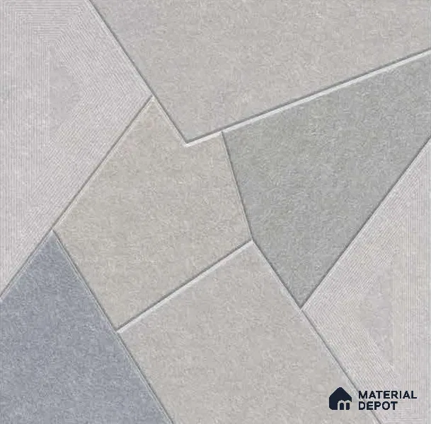 Stone Floor Tile TL 05359 Strada Bionite Grigio 2 ft x 2 ft Vitrified Punch Matte Finish - 12 mm | Suitable for Parking, Balcony, Courtyard, Patio, Terrace (Sample)