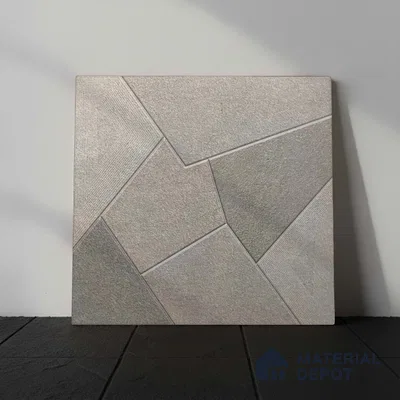 Stone Floor Tile TL 05359 Strada Bionite Grigio 2 ft x 2 ft Vitrified Punch Matte Finish - 12 mm | Suitable for Parking, Balcony, Courtyard, Patio, Terrace (Sample)