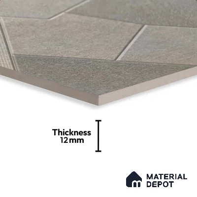 Stone Floor Tile TL 05359 Strada Bionite Grigio 2 ft x 2 ft Vitrified Punch Matte Finish - 12 mm | Suitable for Parking, Balcony, Courtyard, Patio, Terrace (Sample)