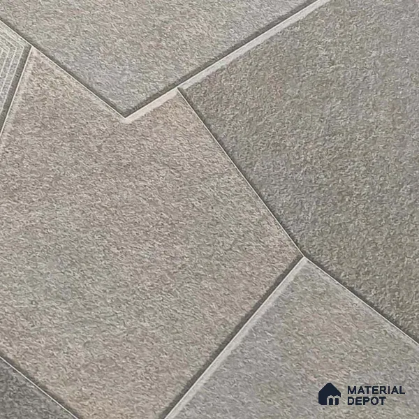 Stone Floor Tile TL 05359 Strada Bionite Grigio 2 ft x 2 ft Vitrified Punch Matte Finish - 12 mm | Suitable for Parking, Balcony, Courtyard, Patio, Terrace (Sample)