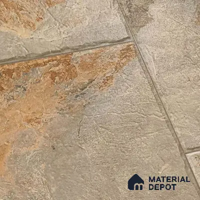 Stone Floor Tile TL 05360 Strada Bowen Bush 2 ft x 2 ft Vitrified Punch Matte Finish - 12 mm | Suitable for Parking, Balcony, Courtyard, Patio, Terrace
