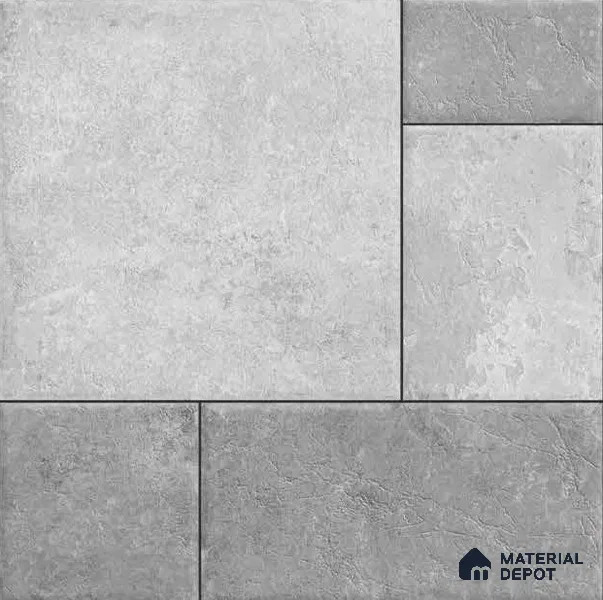Stone Floor Tile TL 05362 Gradient 2 ft x 2 ft Matte Finish Anti Skid Vitrified Tile - 12 mm | Suitable for Balcony, Terrace & Coutyard