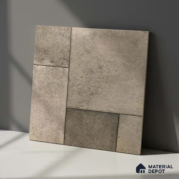 Stone Floor Tile TL 05362 Gradient 2 ft x 2 ft Matte Finish Anti Skid Vitrified Tile - 12 mm | Suitable for Balcony, Terrace & Coutyard