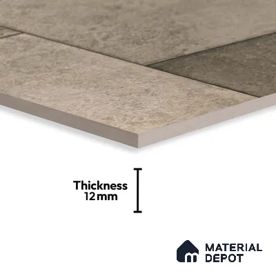 Stone Floor Tile TL 05362 Gradient 2 ft x 2 ft Matte Finish Anti Skid Vitrified Tile - 12 mm | Suitable for Balcony, Terrace & Coutyard