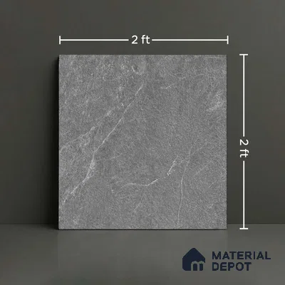 Stone Floor Tile TL 05363 B Strada Monsana Pearl 2 ft x 2 ft Vitrified Punch Matte Finish - 12 mm | Suitable for Parking, Balcony, Courtyard, Patio, Terrace (Sample)