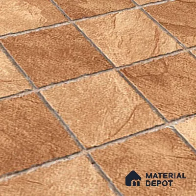 Stone Floor Tile TL 05764 Strada Mosaico Bronze 20 inch x 20 inch Vitrified Matte Finish - 12 mm | Suitable for Parking, Balcony, Courtyard, Patio, Terrace | Pattern Alignment May Vary | 2-3 mm Spacer is Mandatory (Sample)