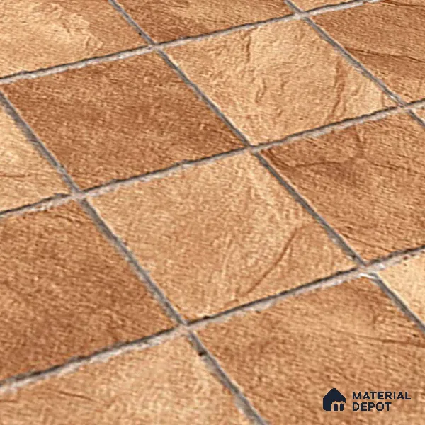 Stone Floor Tile TL 05764 Strada Mosaico Bronze 20 inch x 20 inch Vitrified Matte Finish - 12 mm | Suitable for Parking, Balcony, Courtyard, Patio, Terrace | Pattern Alignment May Vary | 2-3 mm Spacer is Mandatory (Sample)