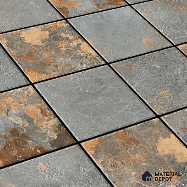Stone Floor Tile TL 05765 Strada Mosaico Grizo 20 inch x 20 inch Vitrified Matte Finish - 12 mm | Suitable for Parking, Balcony, Courtyard, Patio, Terrace | Pattern Alignment May Vary | 2-3 mm Spacer is Mandatory (Sample)