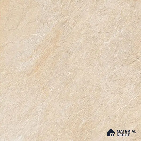 Stone Floor Tile TL 05365 B Strada Perfect Crema 20 inch x 20 inch Vitrified Matte Finish - 12 mm | Suitable for Parking, Balcony, Courtyard, Patio, Terrace | Pattern Alignment May Vary | 2-3 mm Spacer is Mandatory
